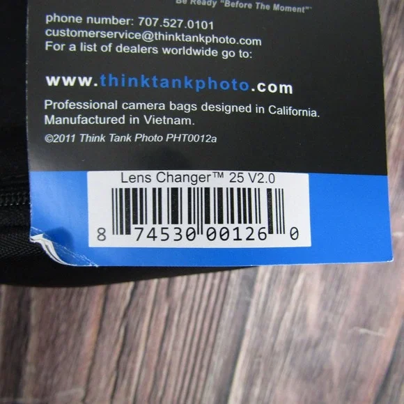 Think Tank Photo Lens Changer 25 V2.0 Modular Camera Lens Pouch Black Bag Case - Picture 2 of 4